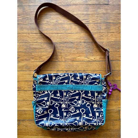FOSSIL Key-Per Colorful Navy Messenger Bag - Picture 8 of 16